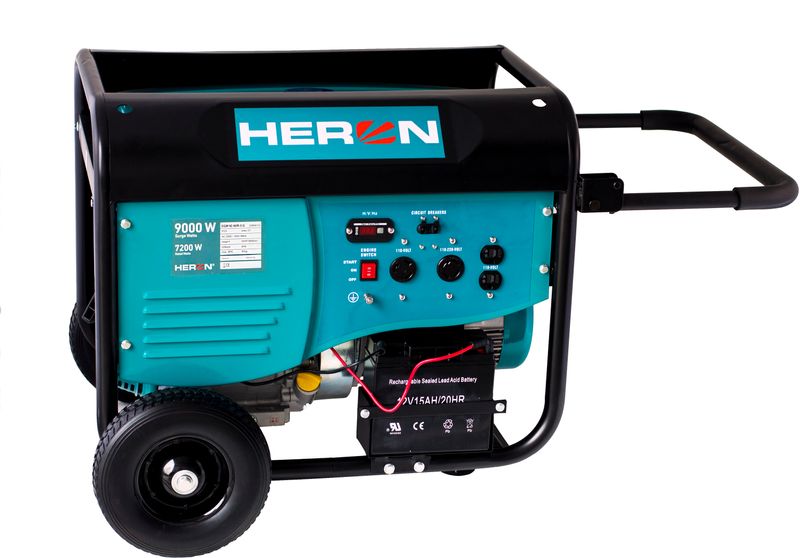 Generador eléctrico A Gasolina Heron Motor 15Hp 9000Watts Arranque eléctrico