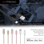 Cable Aiwa Iphone blanco p19030sa