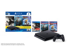 Consola PS4 1TB MegaPack18 Ghost of Tsushima/God of War/Ratchet & Clank
