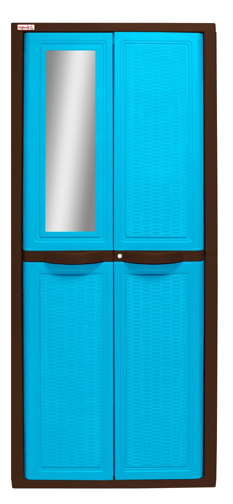 Ropero Clasico Rattan Plastimas - 3 Repisas Azul Electrico