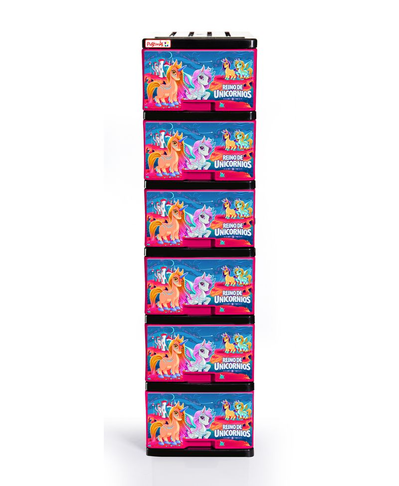Gavetero Plastimas Mediano 6 NIV. Unicornios