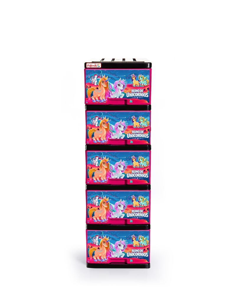 Gavetero Plastimas Mediano 5 NIV. Unicornios