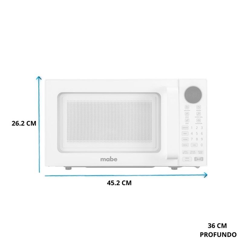 Microondas mabe HMM07BB con 10 Niveles y Pantalla LED