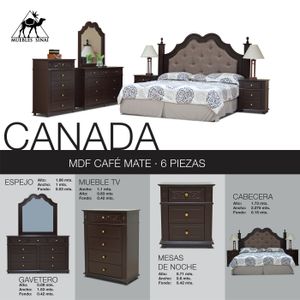 Recamara Sinai Canada de 6 piezas