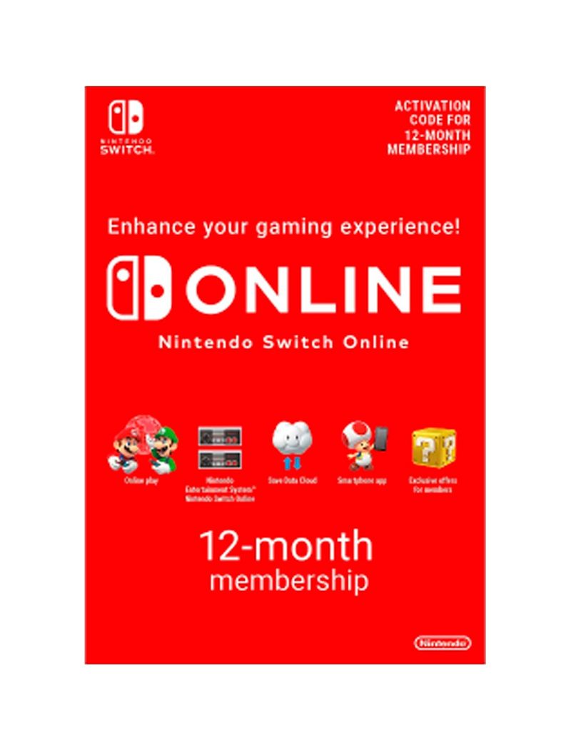 Tarjeta de contenido Nintendo eShop de 12 meses