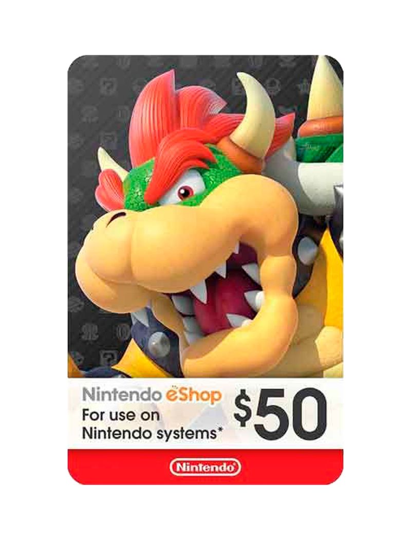 Tarjeta de contenido Nintento eShop de $10