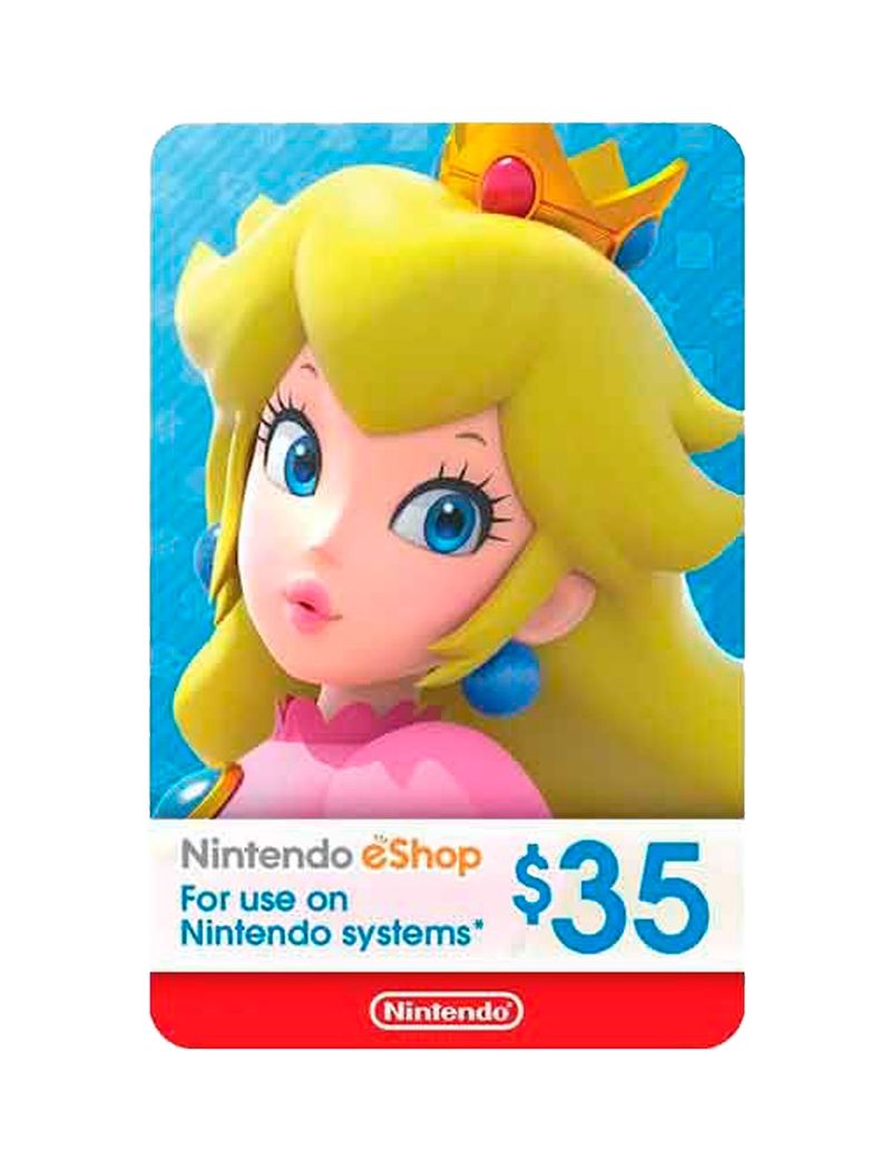 Tarjeta de contenido Nintento eShop de $35 Dolares