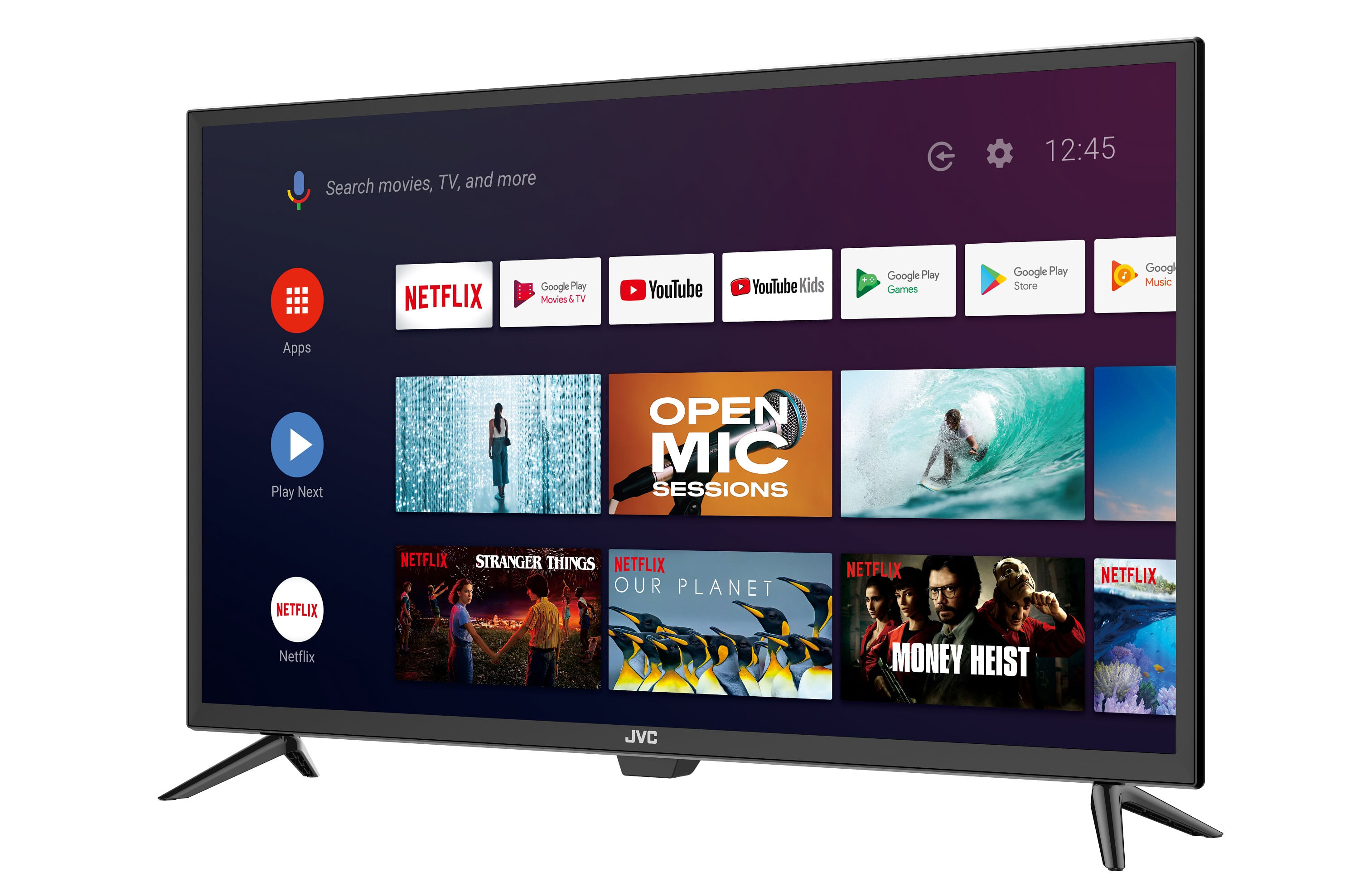 Pantalla Smart TV JVC LED de 32 pulgadas Full HD SI32R con Roku TV