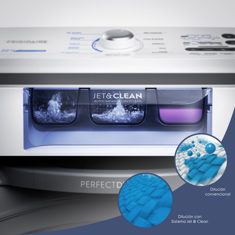Lavadora Frigidaire de 20 Libras FWAB20J4EBGUW con agitador