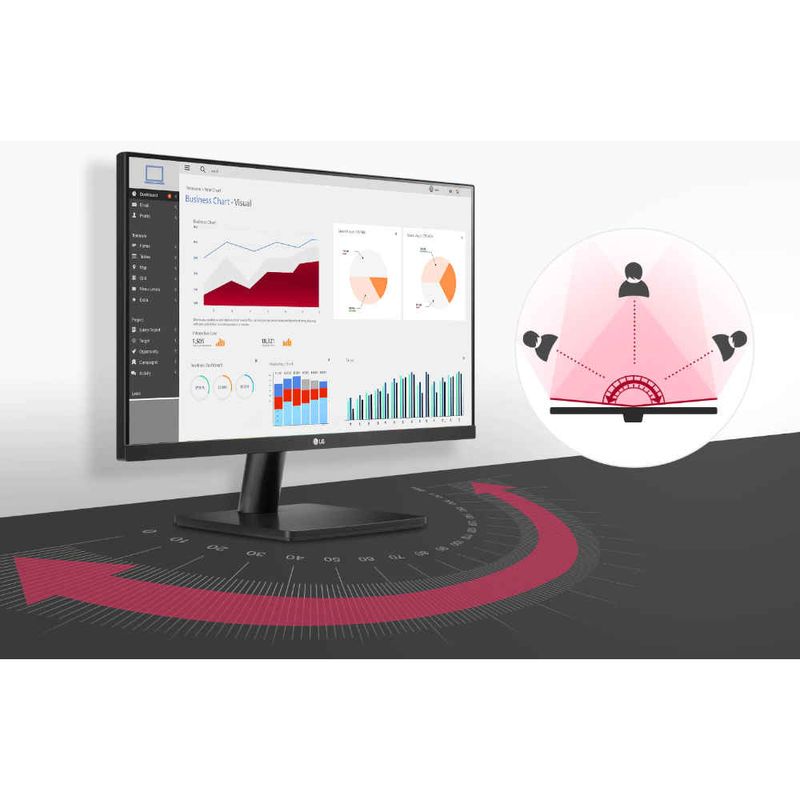 LG Monitor IPS Full HD de 24 pulgadas (1920 x 1080) de 24 pulgadas con AMD  FreeSync y tiempo de respuesta MBR de 1 ms, y diseño prácticamente sin