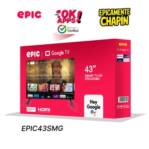 Televisor Smart Epic de 43 pulgadas EPIC43SMG