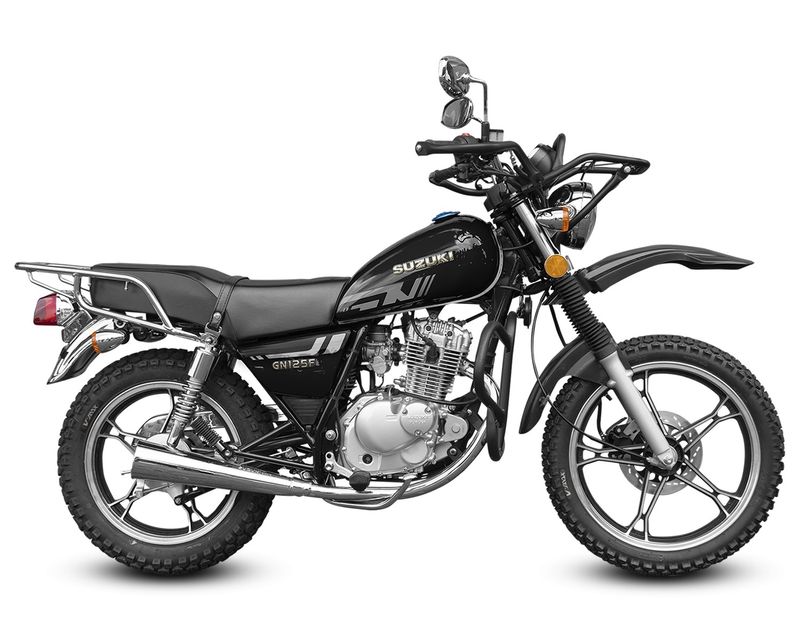 Motocicleta Suzuki GN125F TT 125cc 2025 Negra - Elektra Guatemala